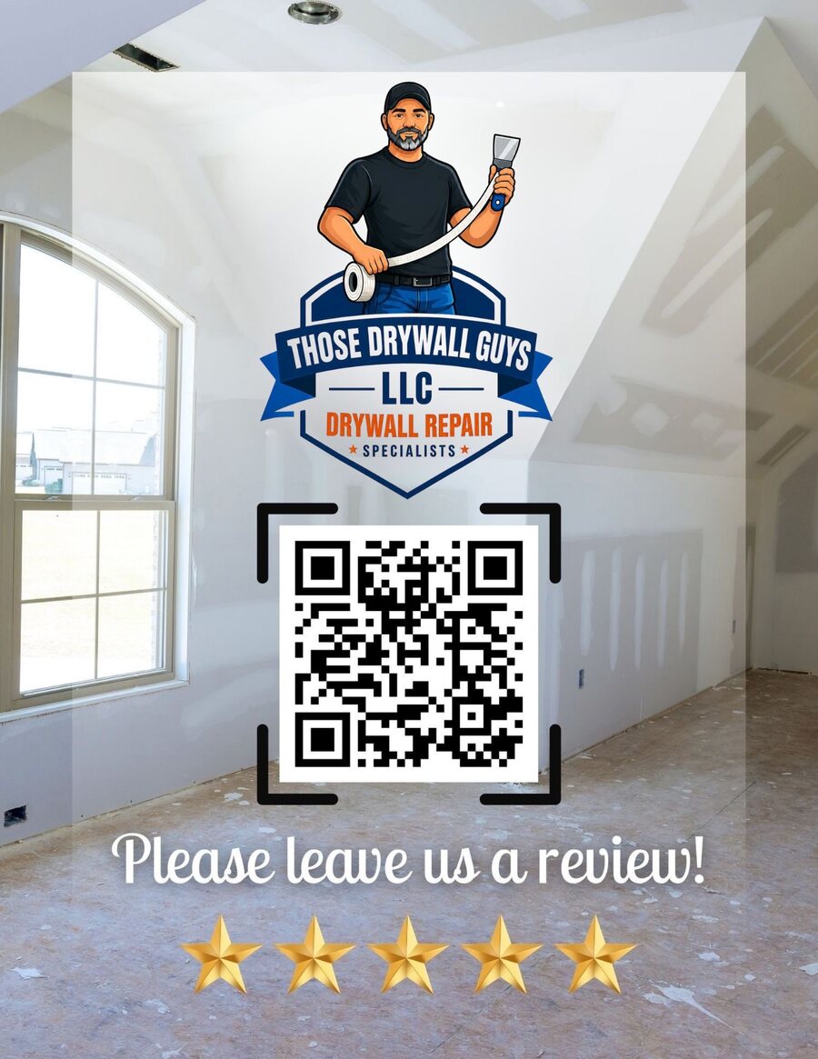 Those Drywall Guys Google review QR code